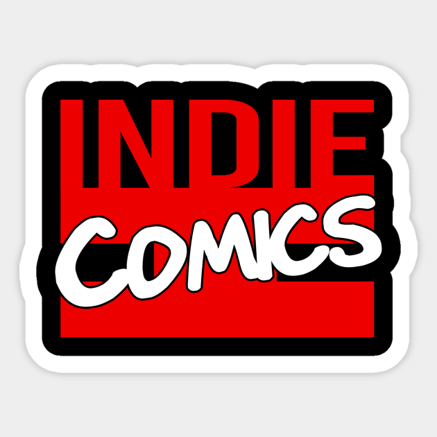 Indie Comics Logo Sticker by QuietRedMedia